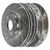 Front and Rear Drilled Slotted Brake Rotors Silver Set of 4 - Part # BRKPK144