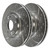 Front and Rear Drilled Slotted Brake Rotors Silver Set of 4 - Part # BRKPK144