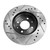 Front Drilled Slotted Brake Rotors Black Set of 2 Driver and Passenger Side - Part # PR4297LR