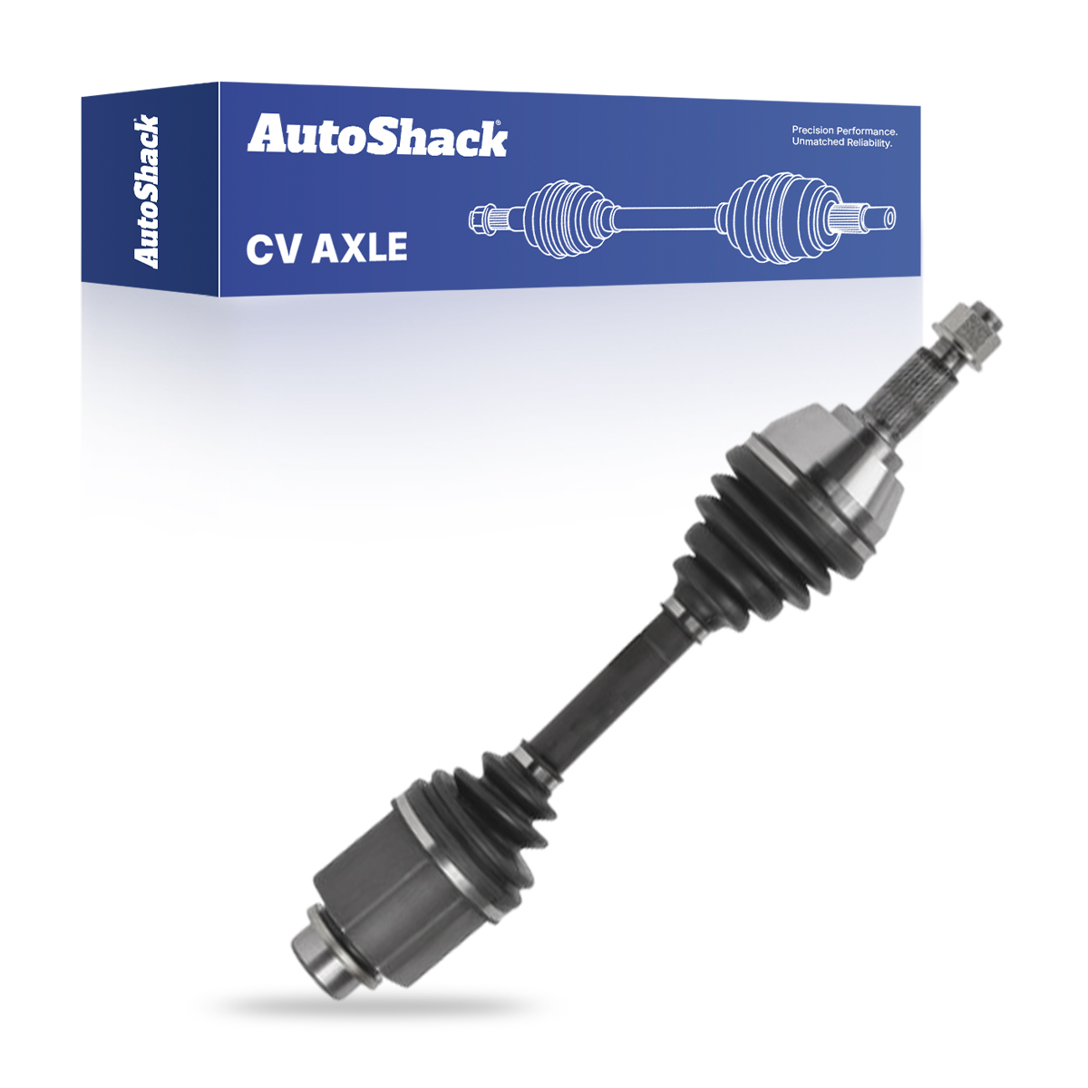 Front New CV Axle Shaft Assembly Neoprene Boots Passenger Side