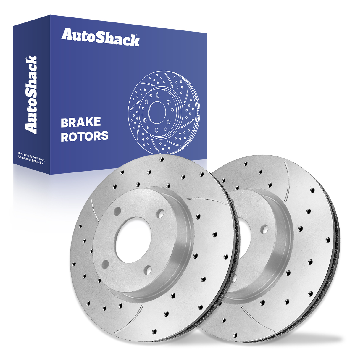 2013 Nissan Maxima Black Drilled & Slotted Brake Rotors