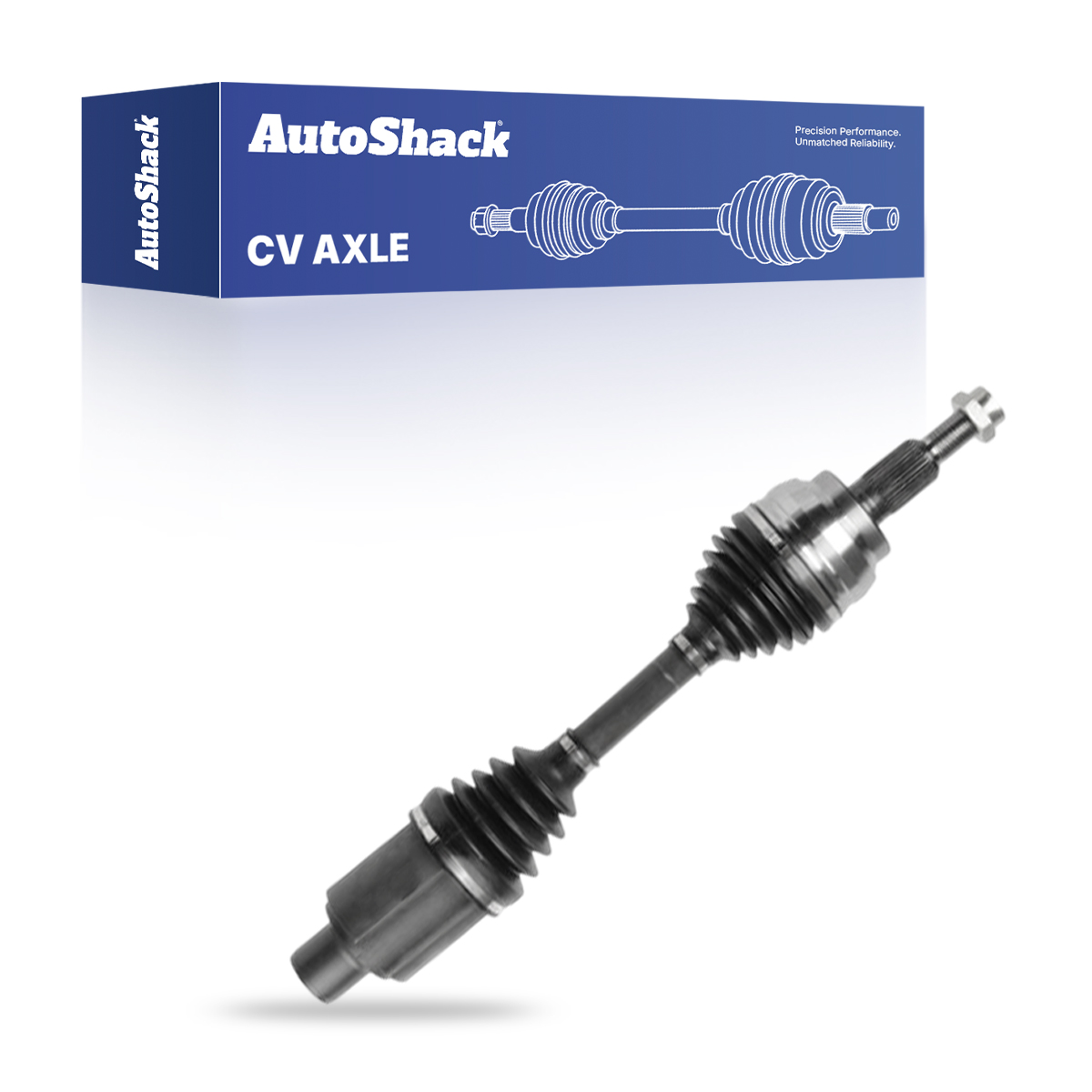 Front New CV Axle Shaft Assembly Neoprene Boots Driver or