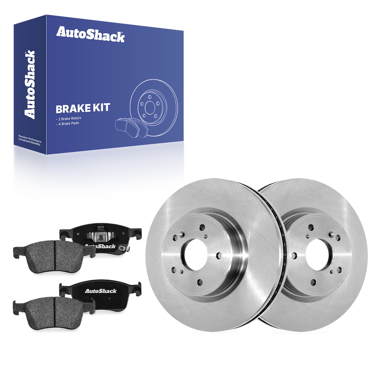 thumbnail image 2 of AM Autoparts Ceramic Front Brake Pad Set For Honda Accord 2018-2024 & Civic 2022-2024 2 of 4