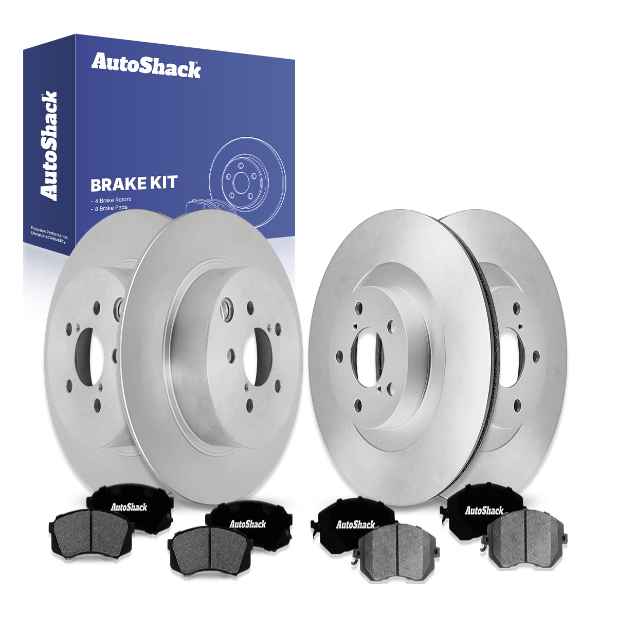 ACB ZONE Drilled & Slotted Brake Rotors + Ceramic Pads Kit For Subaru Crosstrek Forester