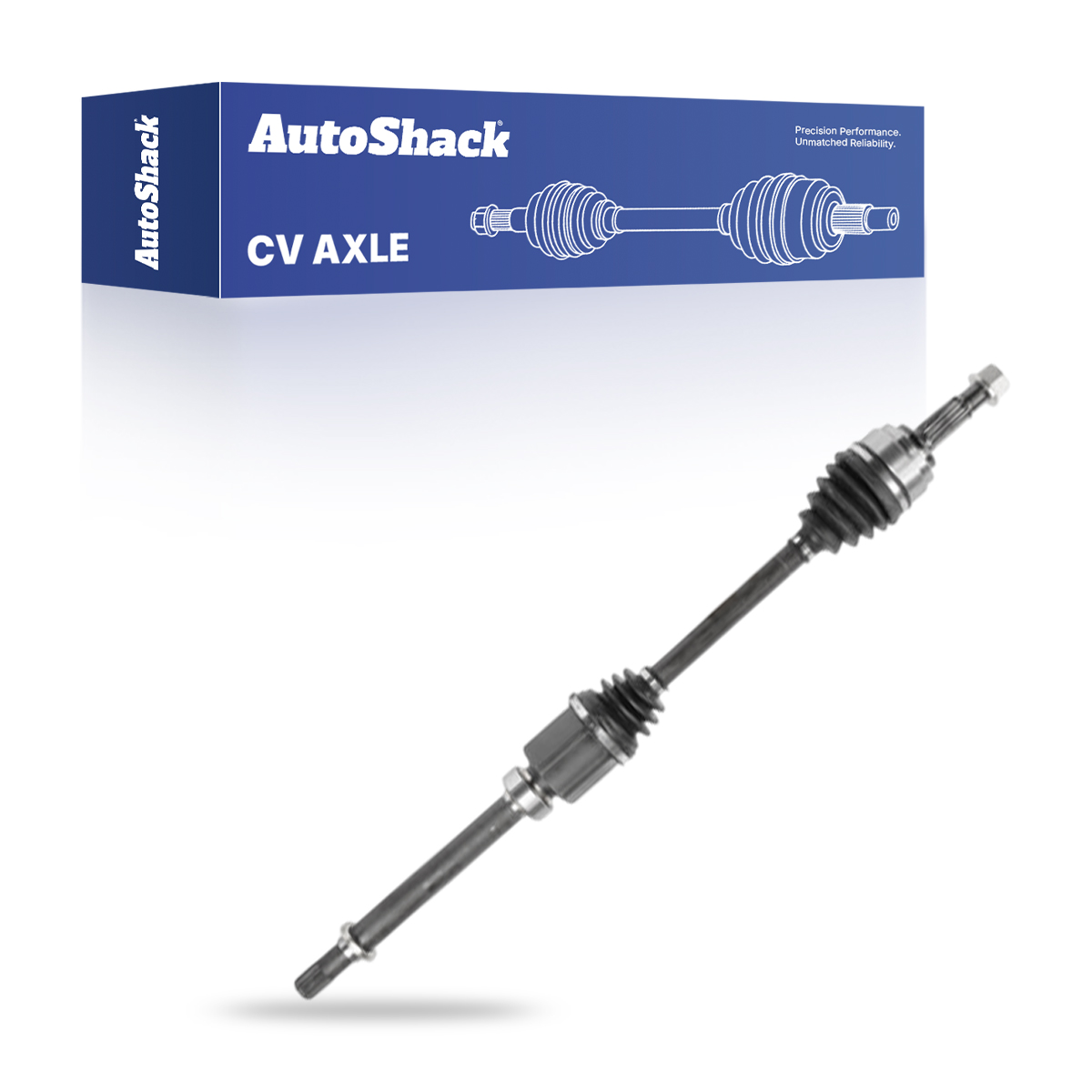 Front New CV Axle Shaft Assembly Neoprene Boots Passenger Side