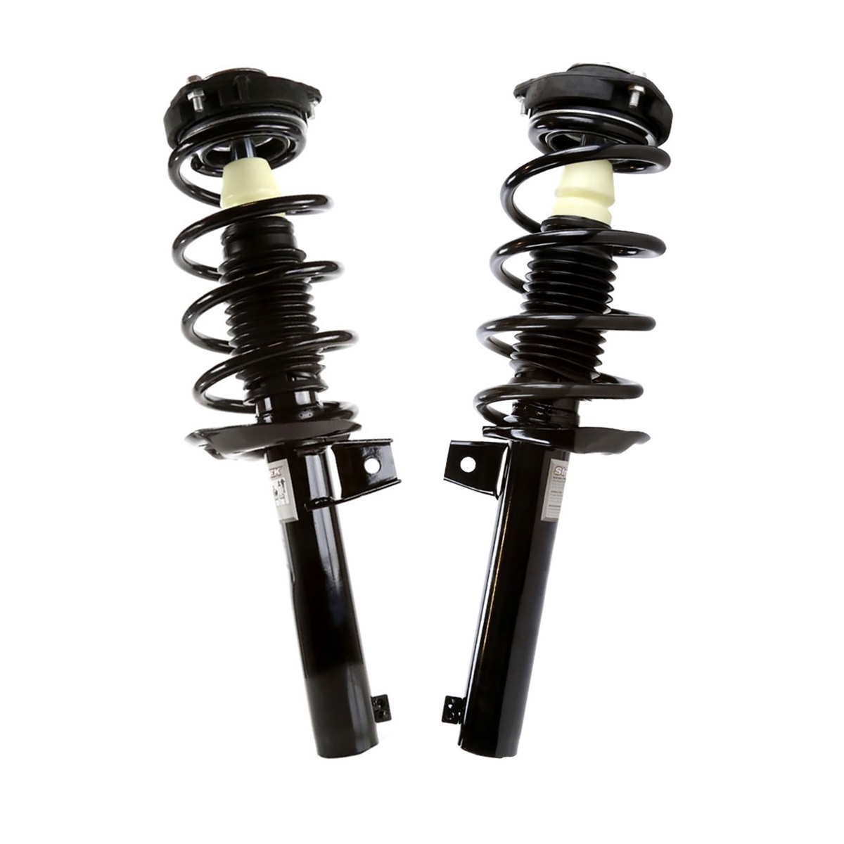 Front Complete Struts and Coil Springs Set of 2 Driver and