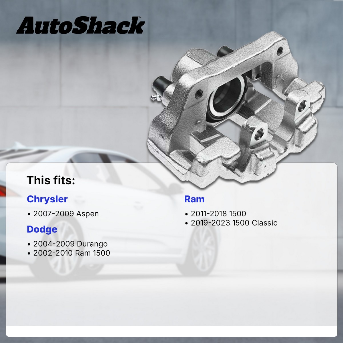 Rear New Brake Caliper with Bracket Driver Side | BC2718 | AutoShack