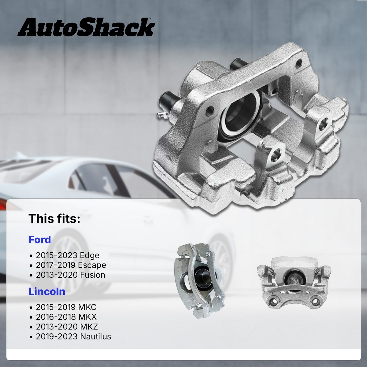 Rear New Brake Caliper with Bracket Passenger Side | BC6478A