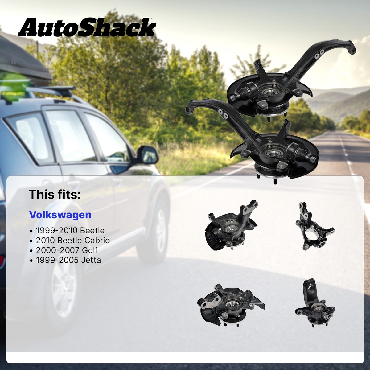 AutoShack Front Steering Knuckle for 2003-2008 Toyota Matrix