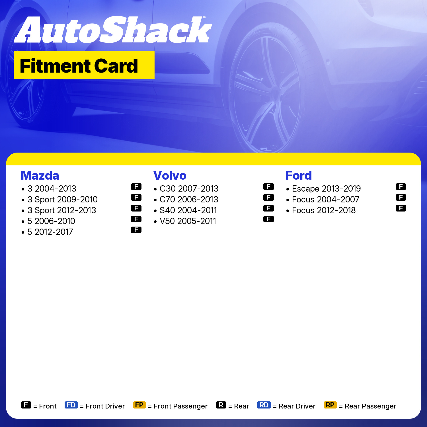 Front Ceramic Brake Pad Kit Driver and Passenger Side | SCD1044