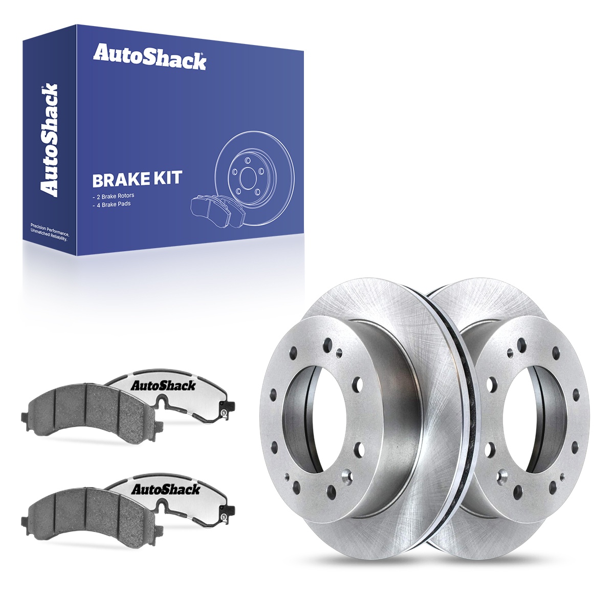Detroit Axle Brake Kit: Front & Rear Drilled/Slotted Rotors & Ceramic Pads For Chevy/GMC 2500/3500 HD